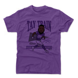 Mens Cotton T-Shirt Purple